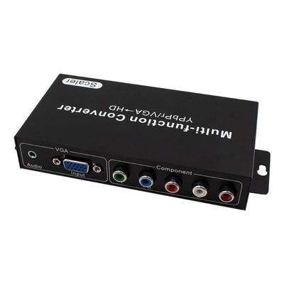 Конвертер 1080P YpbPr/VGA в HDTV 1080P с аудиопортом для ПК, ноутбука, дисплея и проектора. Четкая и стабильная передача.