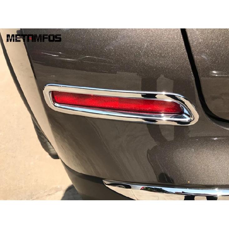 For Nissan Murano 2015- 2024 Chrome Rear Fog Light Lamp Cover Trim Foglight Protection Frame Exterior Car Accessories