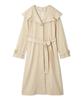 Cape Collar Trench Coat LWFC251027 CRM [Lily Brown] Women's