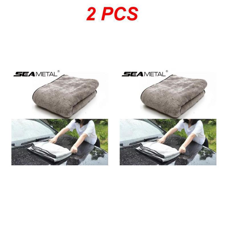 1~8 шт. Микрофибровое полотенце для мытья автомобиля 100X40 см. Безворсовые полотенца для чистки автомобиля. Ультрамягкая салфетка для сушки. Инструменты для мытья автомобиля.