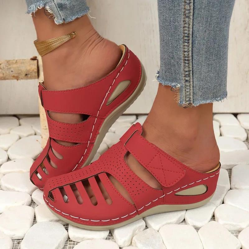 Women Bohemian Style Summer Shoes for Women Summer Sandals with Heels Gladiator Sandalias Mujer Elegant Wedges Shoes