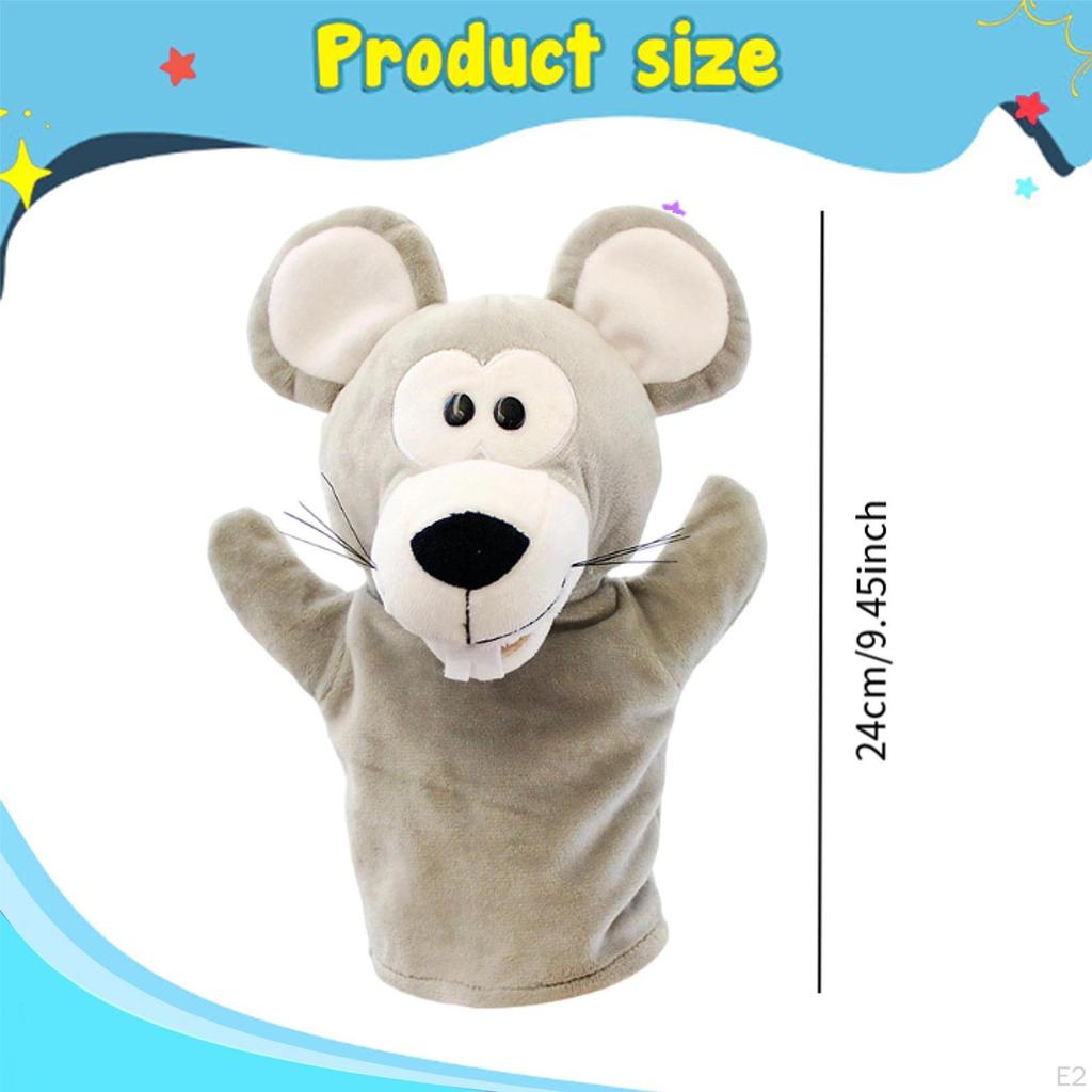 Мышь Ручная Кукла Кот Перчатка для Борьбы Обучение Рассказыванию Историй с Работающим Ртом Игрушка для Ролевых Игр