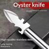 Ergonomic Design Stainless Steel Oyster Knife with Peeler for Kitchen Efficiency