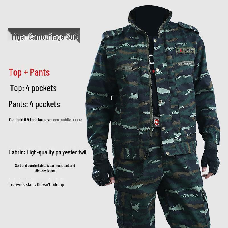 Камуфляжные комплекты рабочей одежды для сварки: Прочные мужские и женские защитные строительные костюмы