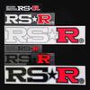 RS-R Letter Sticker Small Black/Red GD004