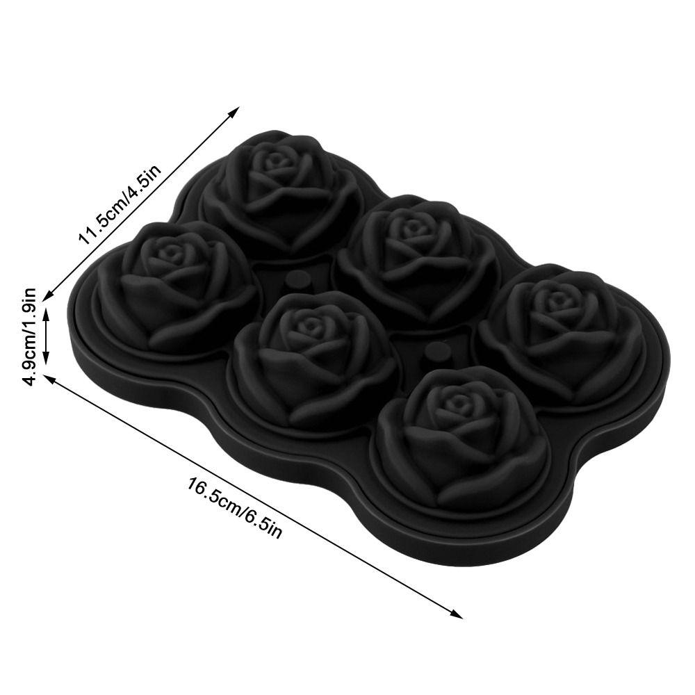 With Lid Silicone Ice Cube Mold Easy Release Ice Making Accessory Rose Ice Cube Tray Party
