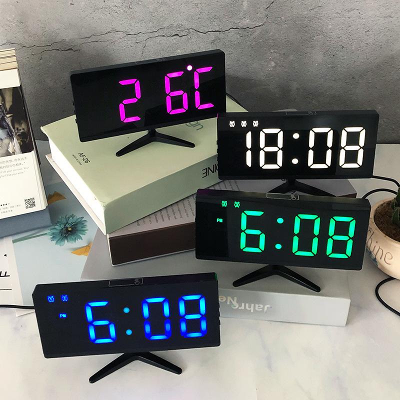 Creative electronic clock New clock LED smart electronic alarm clock Student sleep digital desk clock 1111A
