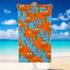 Quick Dry Beach Towel Gumball Pattern, Lightweight Absorbent Towel for Pool Beach Vacation Use