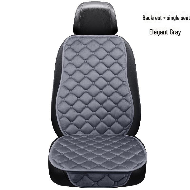 Уютный зимний комплект подушек для сидений автомобиля: Кристальный бархат, нескользящий, теплый и многослойный