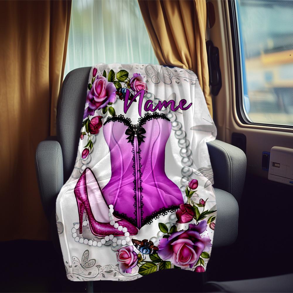 Romantic Lingerie Theme Rv Blanket Soft Cozy Lightweight Allseason Multipurpose Blanket For Travel Camping Picnics Sofa Rv Bed Living Room Suitable As