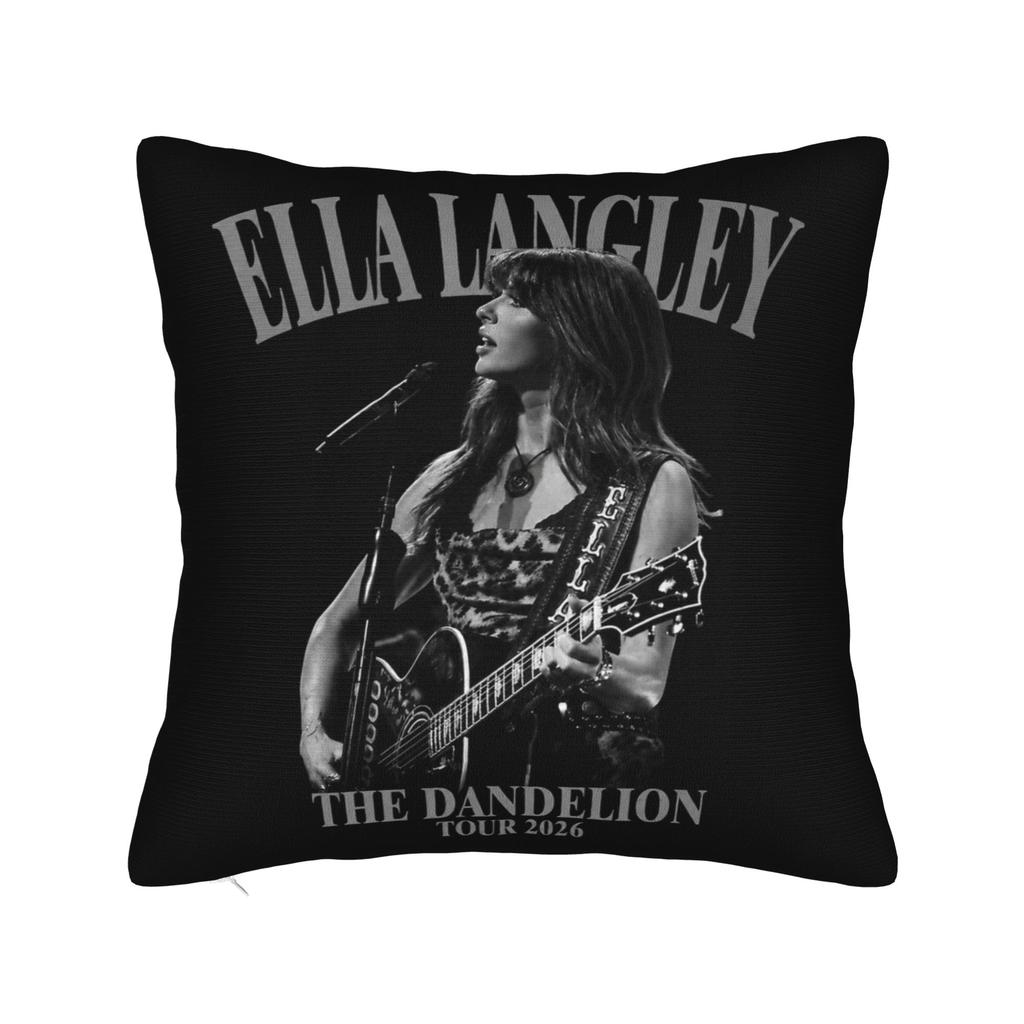 Ella Langley The Dandelion Tour Pillowcase Printing Polyester Cushion Cover Gift Pillow Case Cover Home Square 18''
