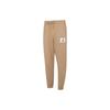 Logo Embroidered Drawstring Knit Jogger Pants with Fleece Lining Men Bottoms Khaki DQ7469-201