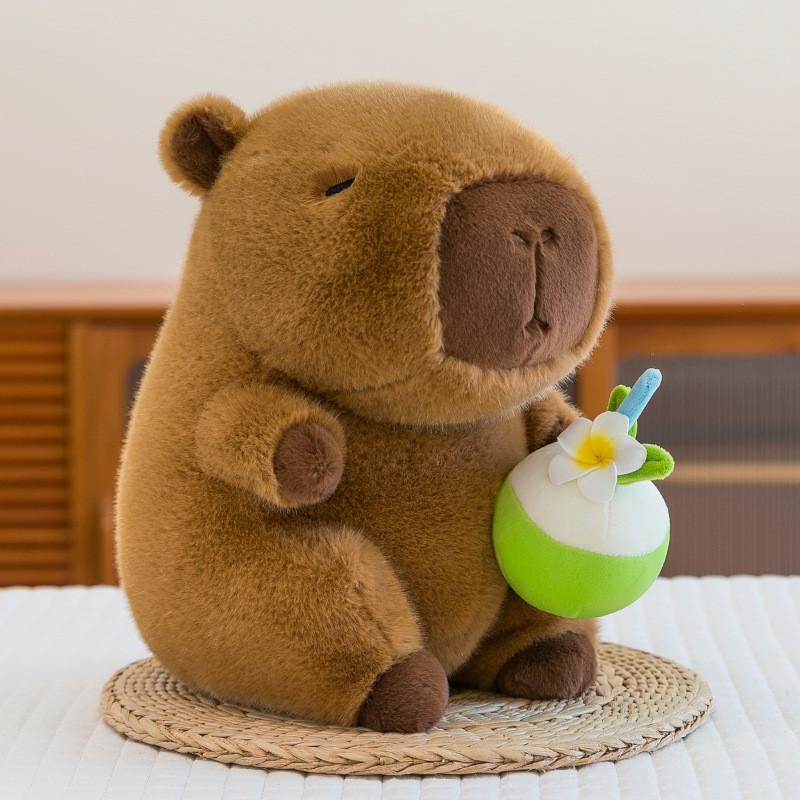 Capybara Cream Ice Coconut Juice Design Doll Animal Plush Toy Gift Birthday