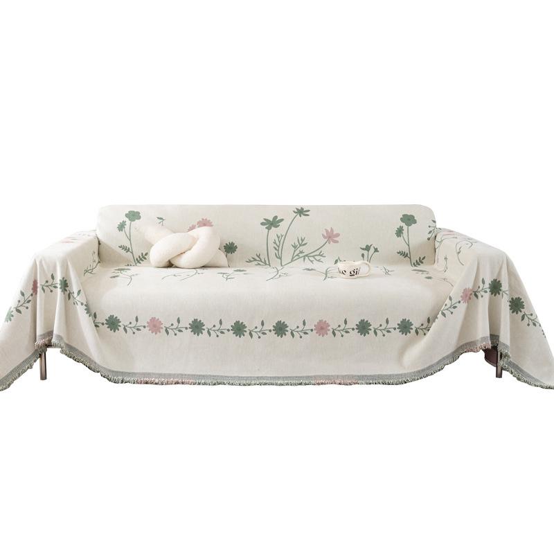 Chenille Sofa Towel Four Seasons Universal Can Cover Three Seats and One Princess Sofa Cover Cloth a Whole Piece of Leather Sofa Cover