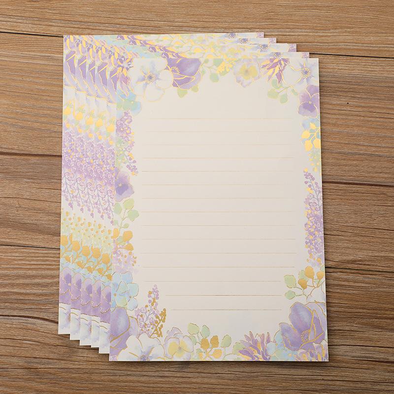 8pcs Vintage Writing Paper for Envelopes European Message Letter Set Office Love Envelope Letter Pads School Kawaii Stationery