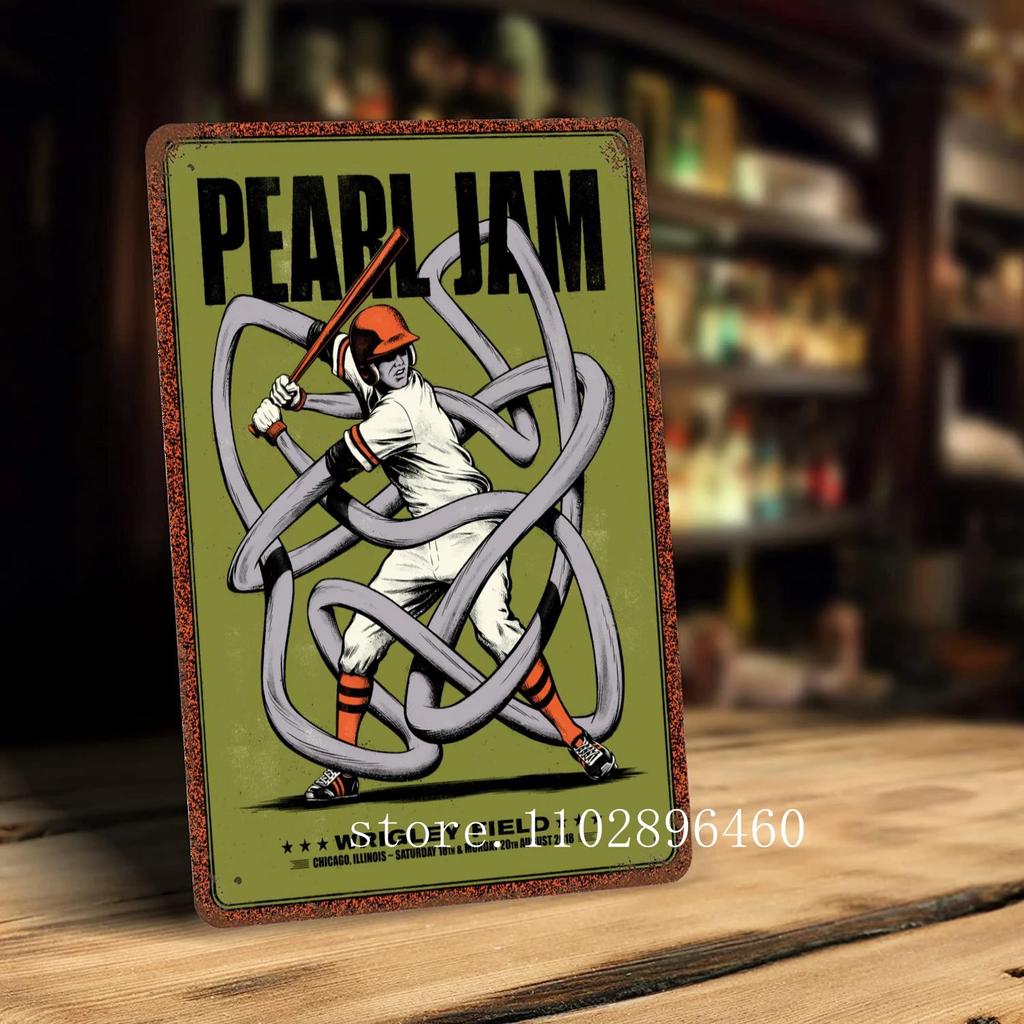 pearl jam Metal Plaques & Signs wall decor Vintage Tin Signs Captain Metal Poster Decor for Bar Pub Club Wall Decoration