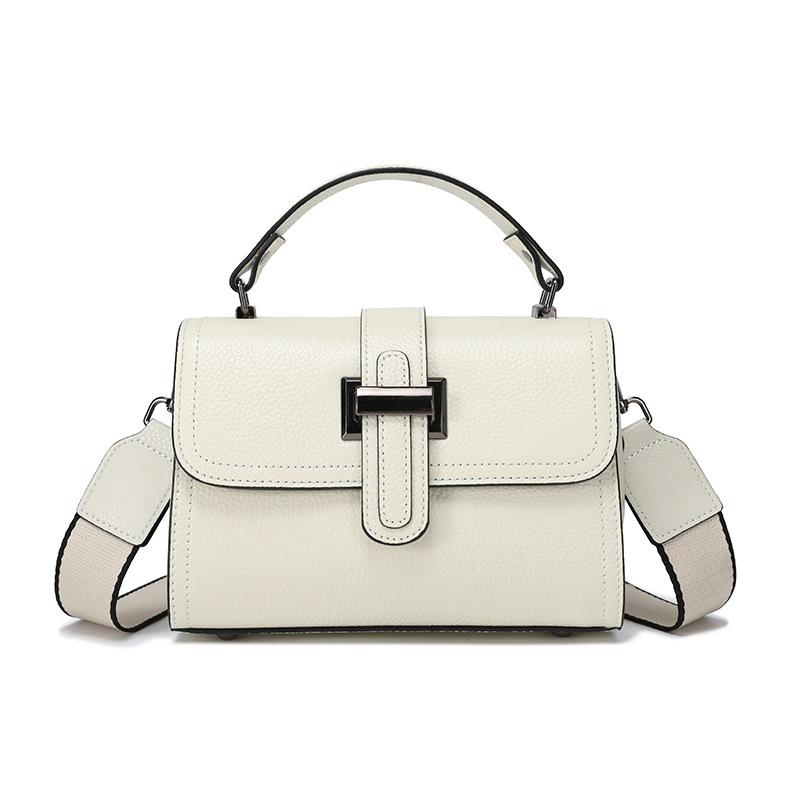 Small Bag for Women, Top Layer Cowhide, High-End Feel, Crossbody Bag, Versatile Shoulder Bag, Handheld Small Square Bag, Export Cross-Border