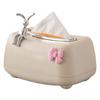 Unique Plastic Tissue Container Paper Towel Stand Tissues Dispenser with Spring Rabbit Napkin Box Cute Paper Container