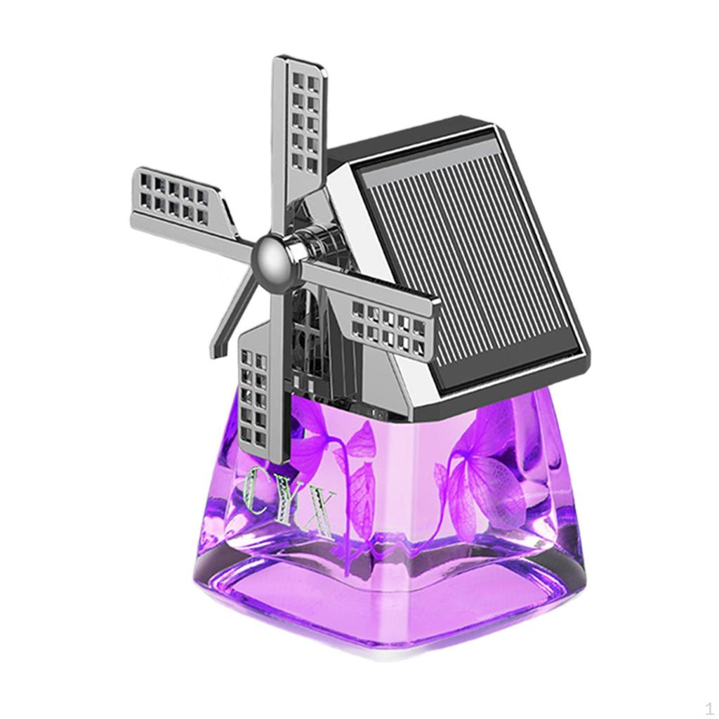 Автомобильный освежитель воздуха для дома с орнаментом ветряной мельницы, украшение приборной панели, гладкие поверхности, на солнечной энергии