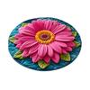 3D Sunflower Area Rug Absorbent Quick Dry Plush Diatomaceous Earth Floor Mat Non-slip Living