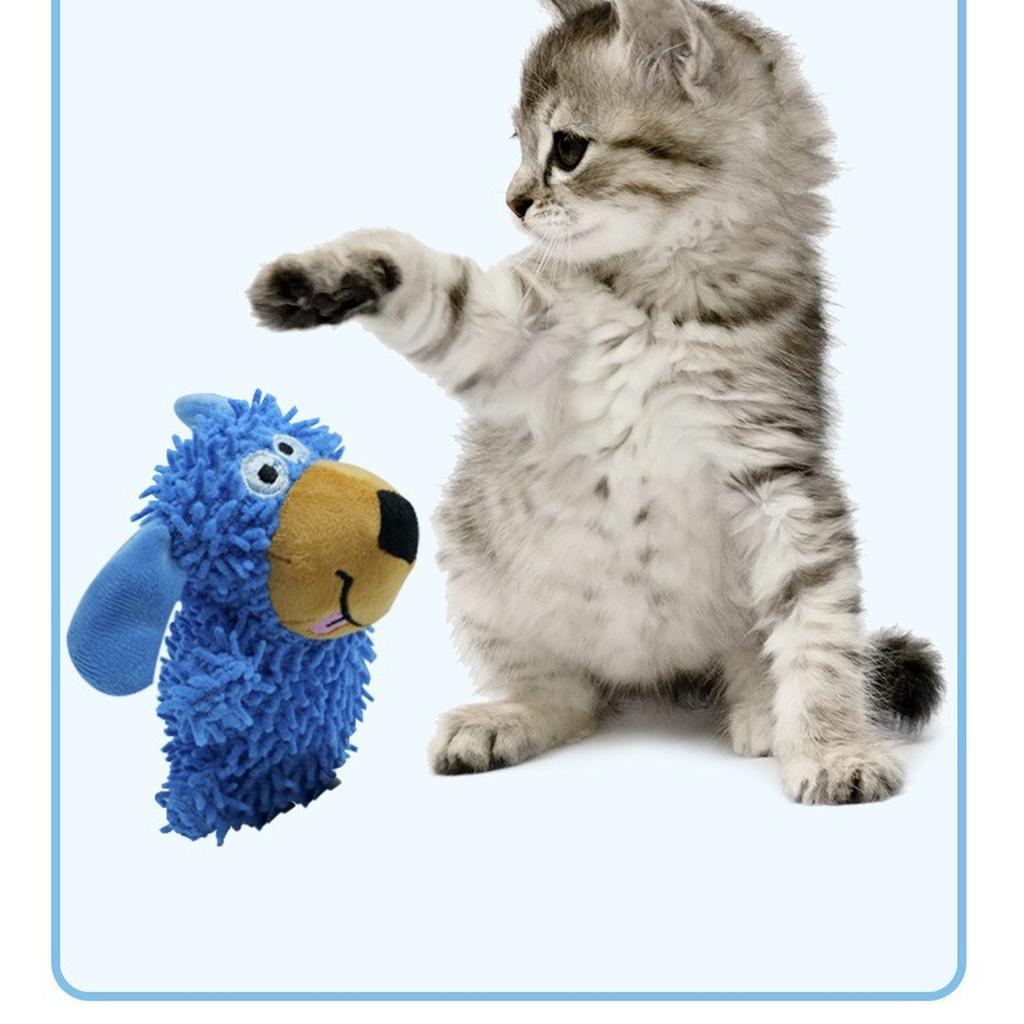 HRMCM* Dog Toy, Squeaky Dog Plush Toy, Dogs Chew Toys for Interactive Play Fun, Crinkly Soft Interactive Plush Animal Toys for Tooth Cleaning