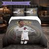 Vinicius Junior 3 Piece Bedding Set Soft Duvet Cover Set with Pillowcases Printed Bedroom Decor Set for Home