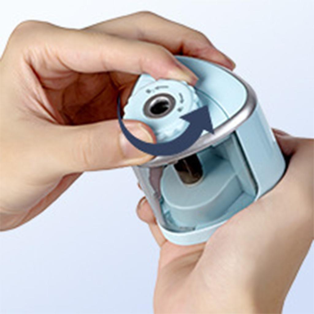 Электрическая точилка для карандашей Полуавтоматическая Работает от батареек Простое управление Точилка для карандашей для детей