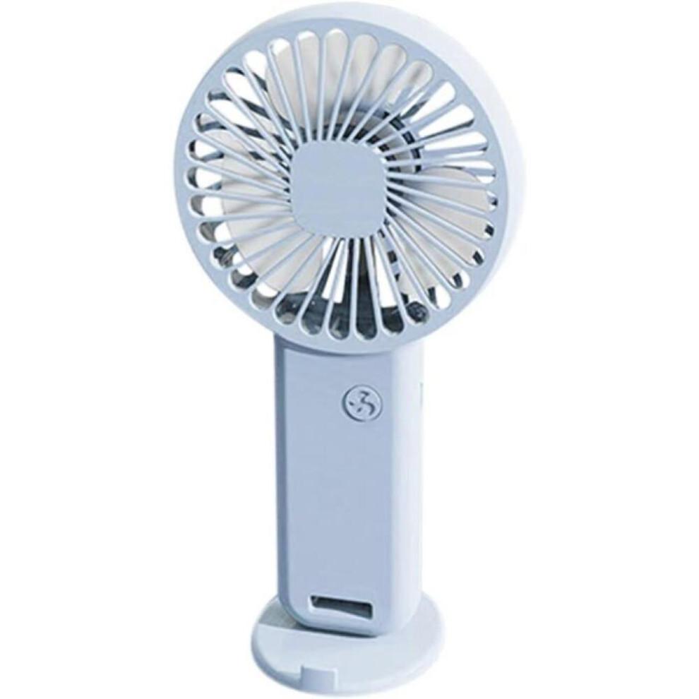 Draagbare, opvouwbare, oplaadbare ventilator, ideaal als vakantieaccessoire.