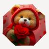 1PC Teddy Rose Automatic Opening And Closing, Sturdy Iron Frame, Portable Folding Design, Suitable For Men And Women In All Seasons17