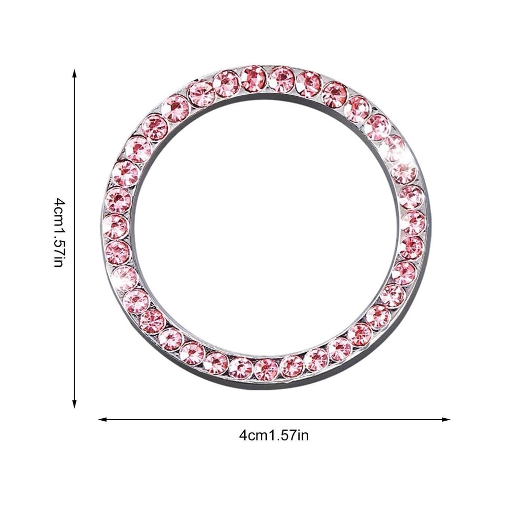 Крышка кнопки старт-стоп - Блестящая крышка кнопки стартера, запуска автомобиля с клейкой основой
