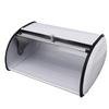 Bread Box with Small Window Large Capacity Iron Bread Bin Food Storage Container Holder for Home Kitchen Countertop