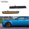 For Dodge Challenger 2015 2016 2017 2018    Front Amber Rear Red LED Side Marker Light Side Marker Lamp