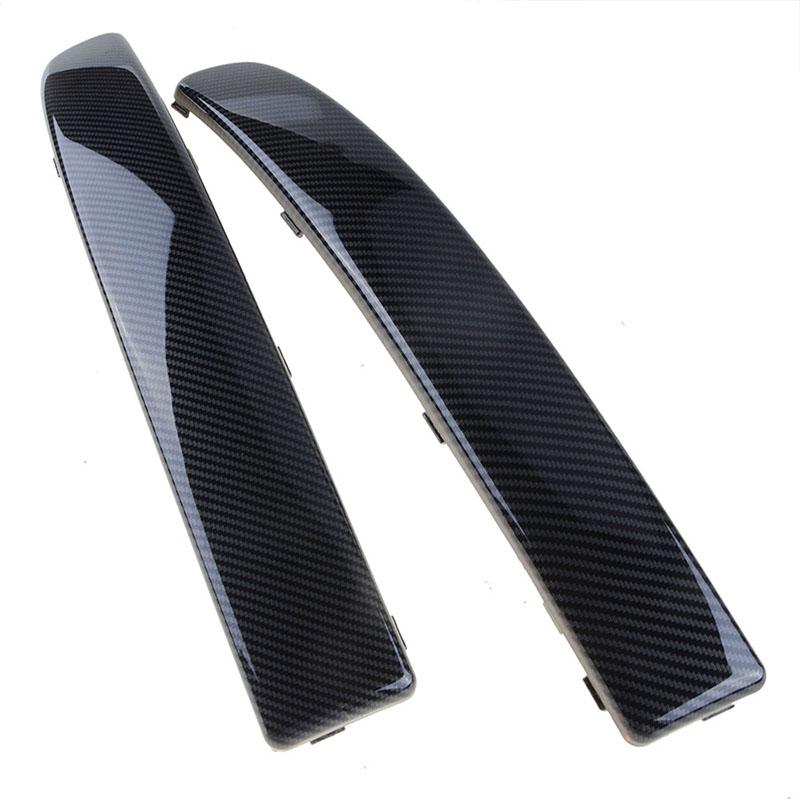 Нижняя накладка на передний бампер автомобиля, полоса для предотвращения столкновений, подходит для Fiat 500 2007-2015 735455056 735455057 из углеродного волокна