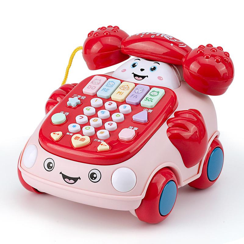 Ретро развивающая музыкальная игрушка-телефон для детей от 0 до 3 лет