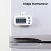 2 шт., цифровой термометр для холодильника, ЖК-дисплей, Макс/Мин, запись по Цельсию, по Фаренгейту, термометр для холодильника с крючком, кухонные рестораны