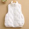 Autumn Winter No Wash Bright Surface Thin Down Cotton Women's Sleeveless Vest Coat Versatile Female Horse Clip