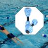 2 Pieces Aquatic Dumbbell Pool Dumbbell, Portable Swim Training Barbell, Foam Weights for