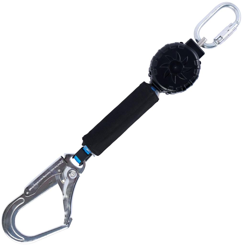 GUANGJIA Retractable Safety Fall Arrest Type 1 Lanyard with Locking Compatible with Full Harnesses and Waist Lightweight Lanyard, Belt, Device,