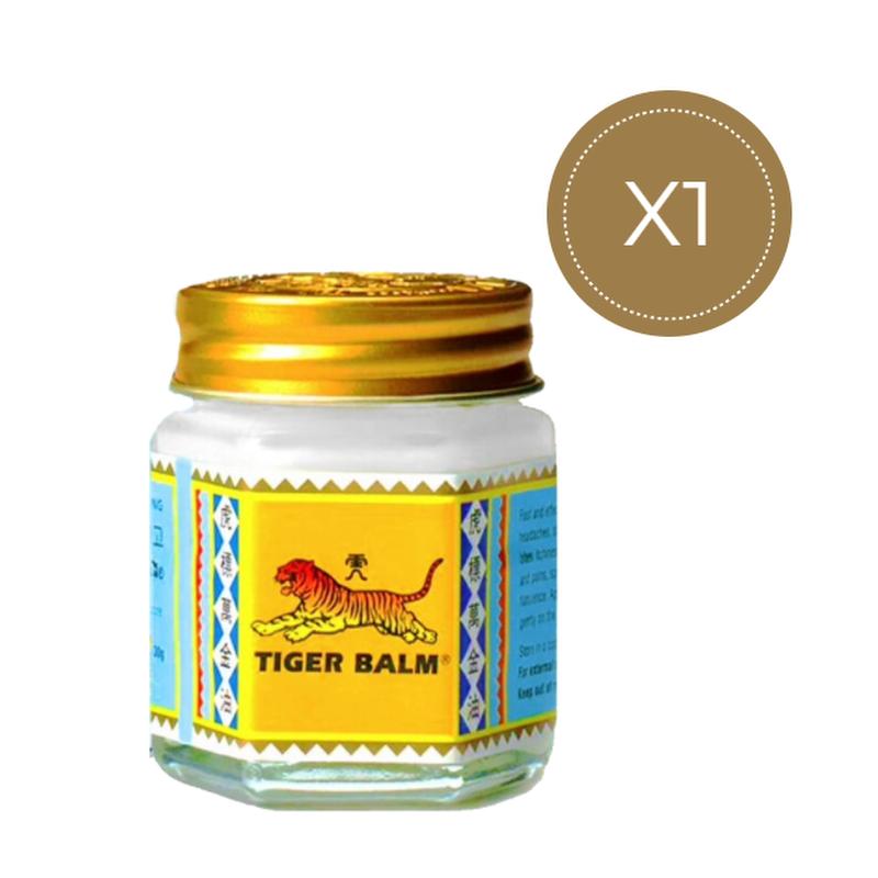 Tiger Balm White HR 30 г - успокаивает головные боли, укусы насекомых и мышечные боли.