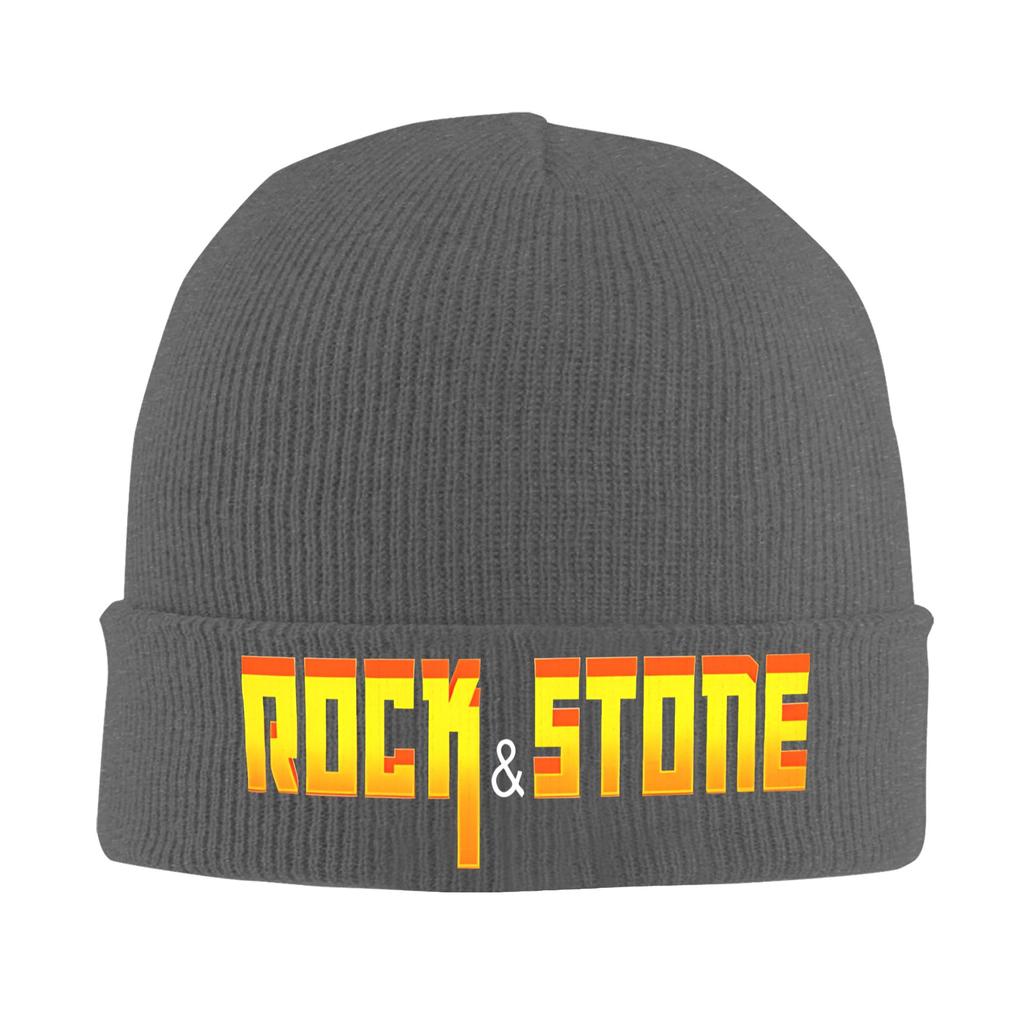 Deep Rock Galactic Шапка-бини с узором Rock And Stone Зимняя теплая акриловая шапка в стиле хип-хоп Игровая шапка Унисекс Женский подарок на день рождения