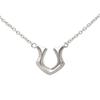 [2PIECES] beiroba0005-HORSESHOE (Brand: Beiroba) 925 Sterling Silver Men's Horseshoe Necklace with Box (HORSESHOE)