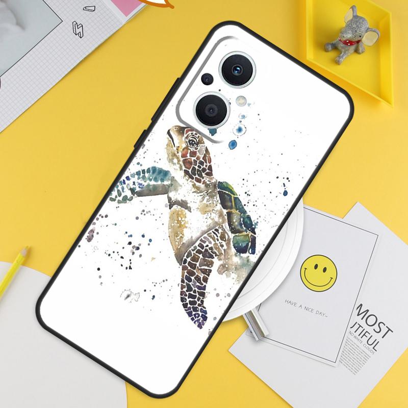 Морская черепаха Океан Для OPPO Reno 14 12 11 10 13 Pro 8T 11F 12F 13F 14F 7 8 Lite OPPO Find X9 X8 X6 X5 Pro Чехол