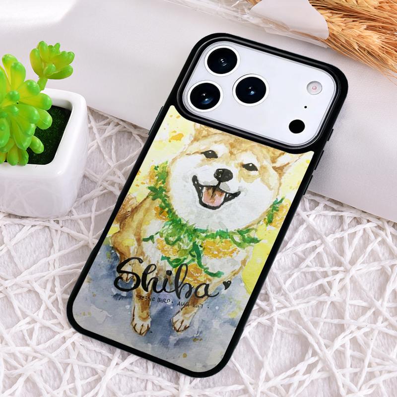 Animal Shiba Inu Phone Case for iPhone 17 Air 16 15 11 12 14 13 Pro Max Shockproof Cover