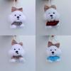 Plush Dog Pendant With Cute Bow For Wedding Gift And Home Decor