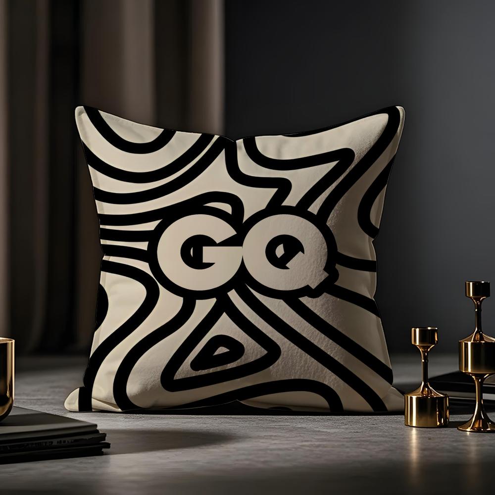Чехол для подушки GQ Magazine, наволочка от пылевых клещей, невидимая молния, шелковистый короткий плюш, чехол для диванной подушки