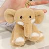 Elephant Penguin Cartoon Floral Bunny Plush Toy Keychain Bag Pendant Decor