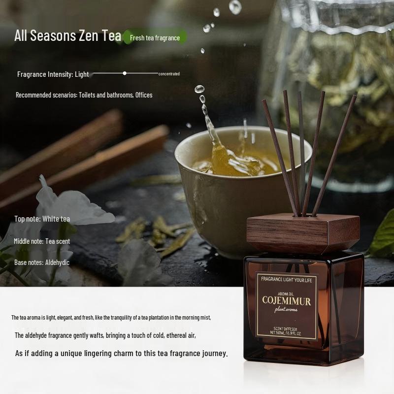 Аромадиффузор Zen Tea 500 мл: Долгоиграющий, всесезонный безпламенный ароматизатор для дома и отеля
