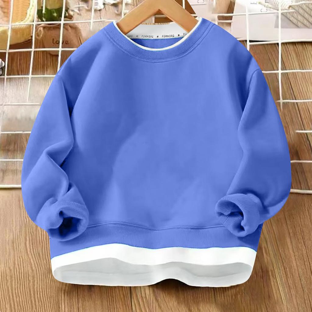 Толстовка с капюшоном из флиса для мальчиков и девочек, осенне-зимняя, средняя, детская, однотонная, теплая одежда, детский флисовый топ с капюшоном