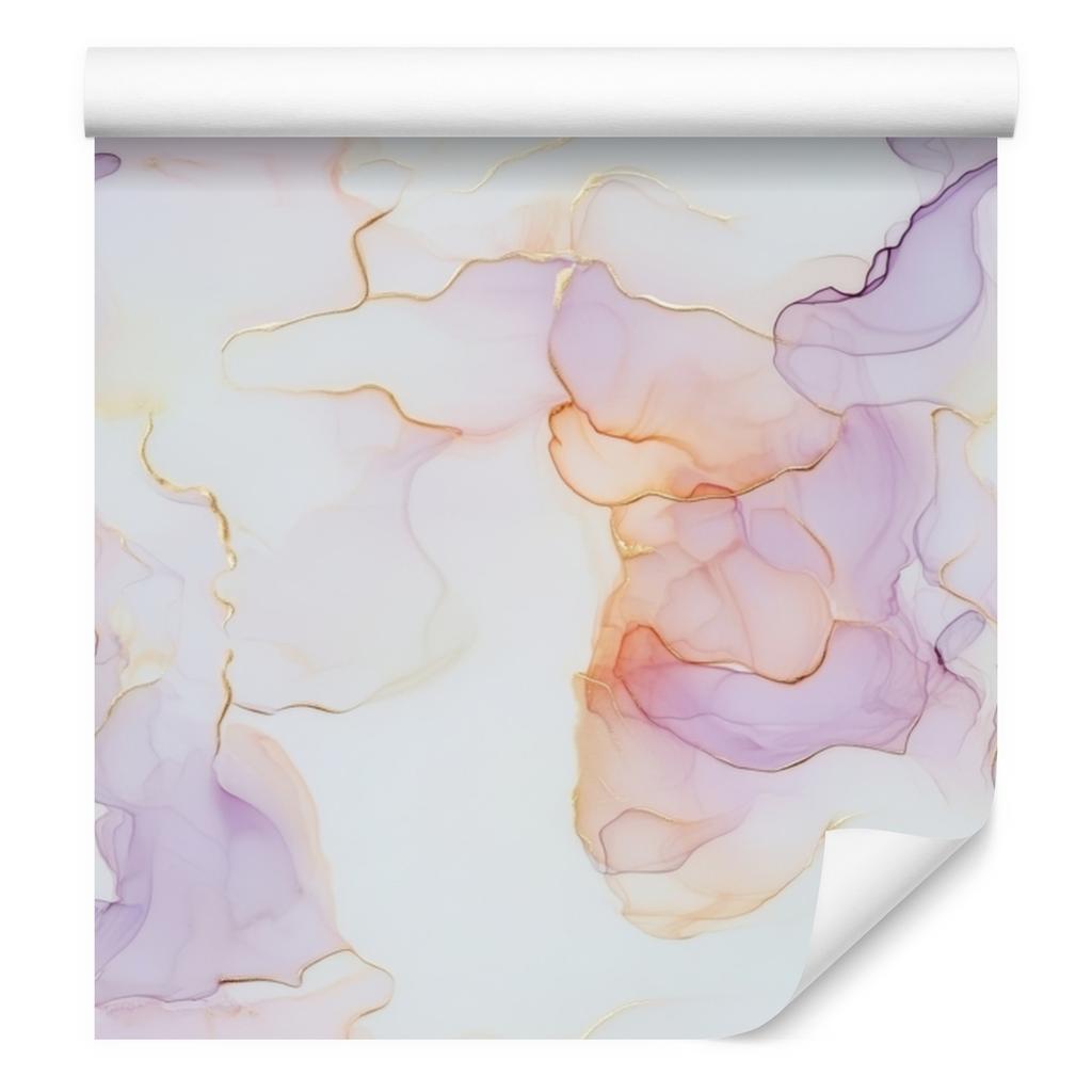 Ink Wallpaper Light Gray, White, and Lavender 50x1000