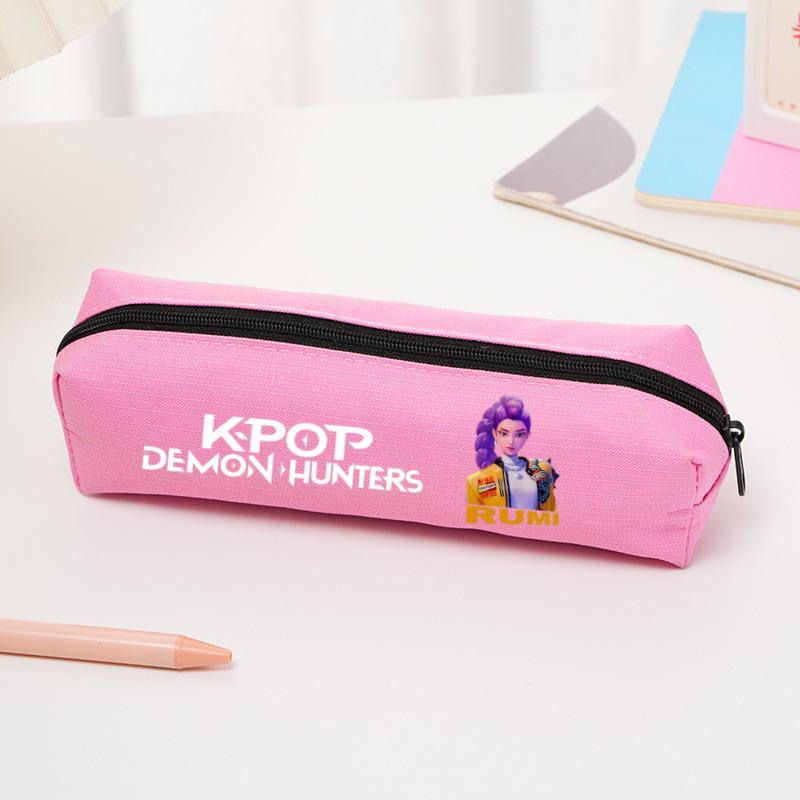 Мультянальный пенал 'Девушка-охотница на демонов K-pop' - Сумка для канцелярских принадлежностей из Оксфордской ткани для учеников начальной школы